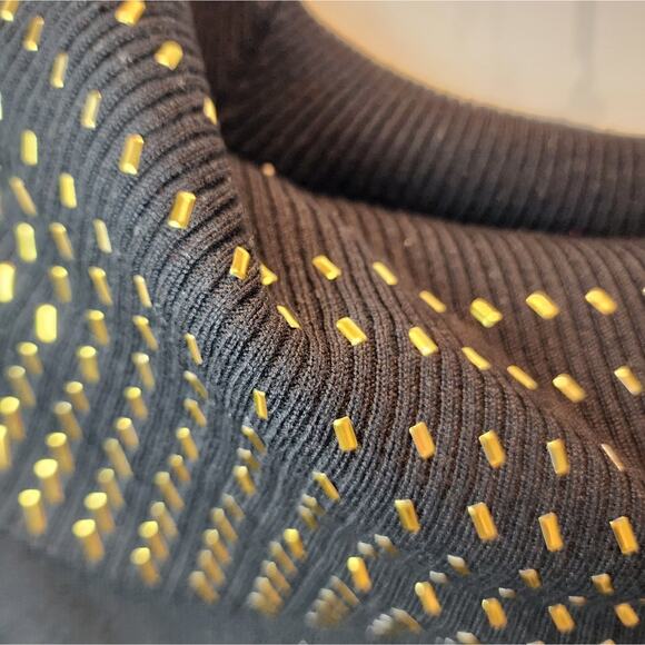 Questions Black Off the Shoulder Sweater Petites Small - Picture 6 of 9